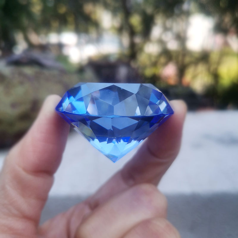 Paper Weight Crystal - 1pc cristal diamante peso de papel