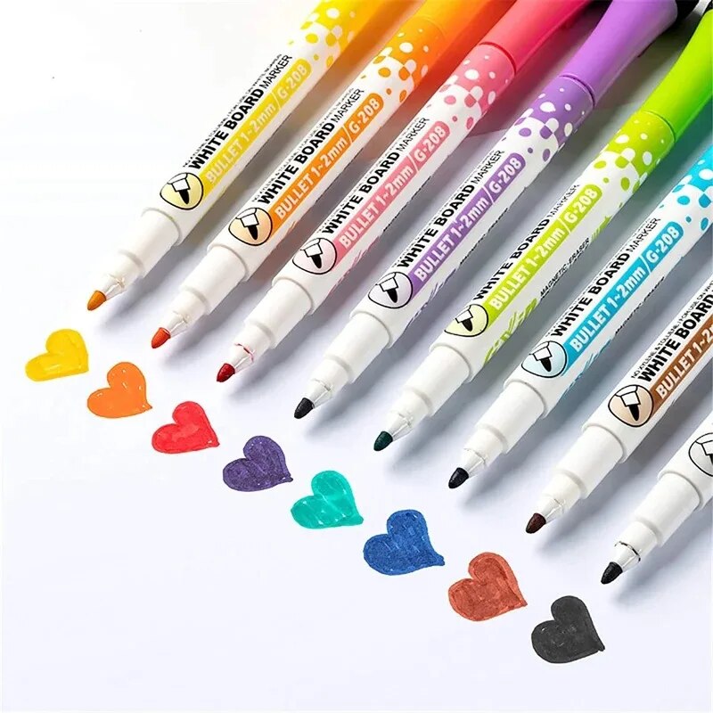 Correction Pen Fine - Canetas de quadro branco de 8