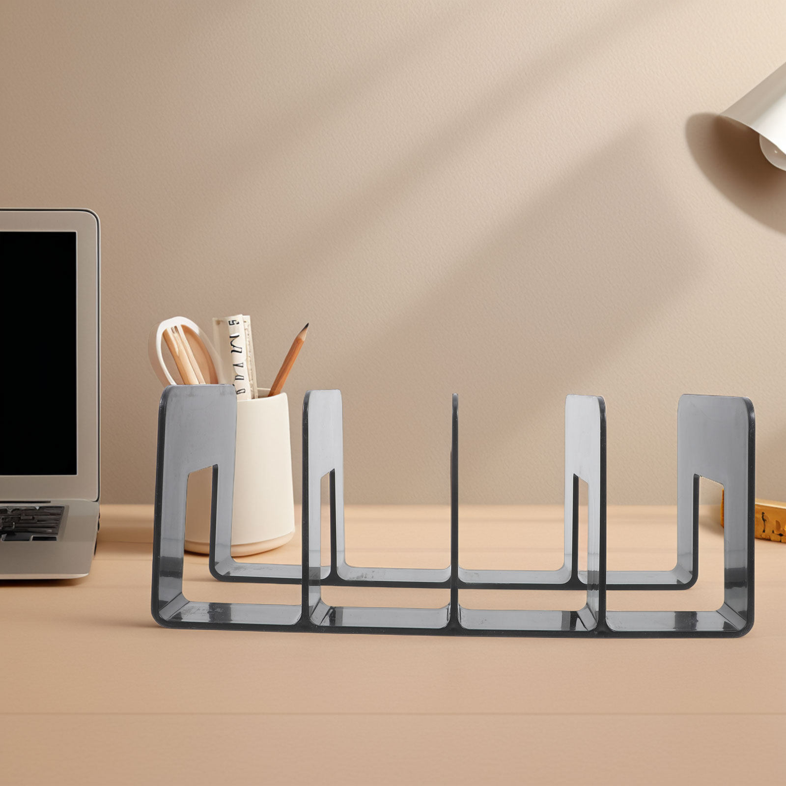 Magazine Holder Rack - Organizador de Livros de Mesa Multicompartimentado
