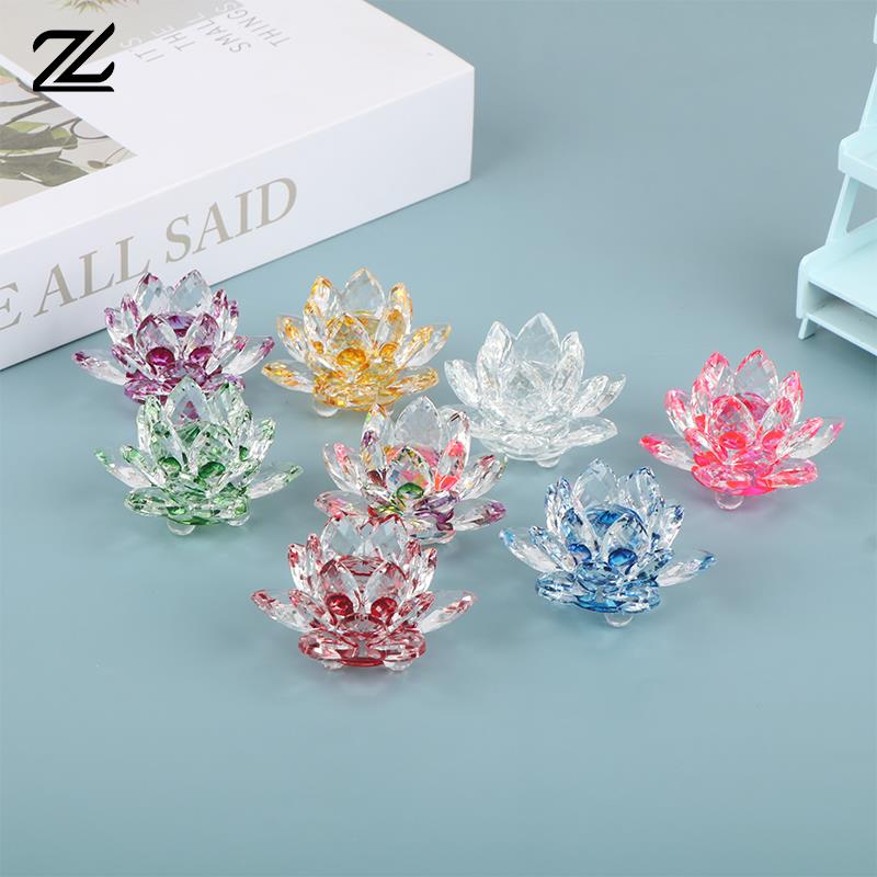 Paper Weight Crystal - 60mm quartzo cristal flor de lótus
