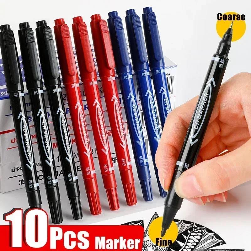 Correction Pen Fine - 5/10 pçs ponta dupla marcador permanente