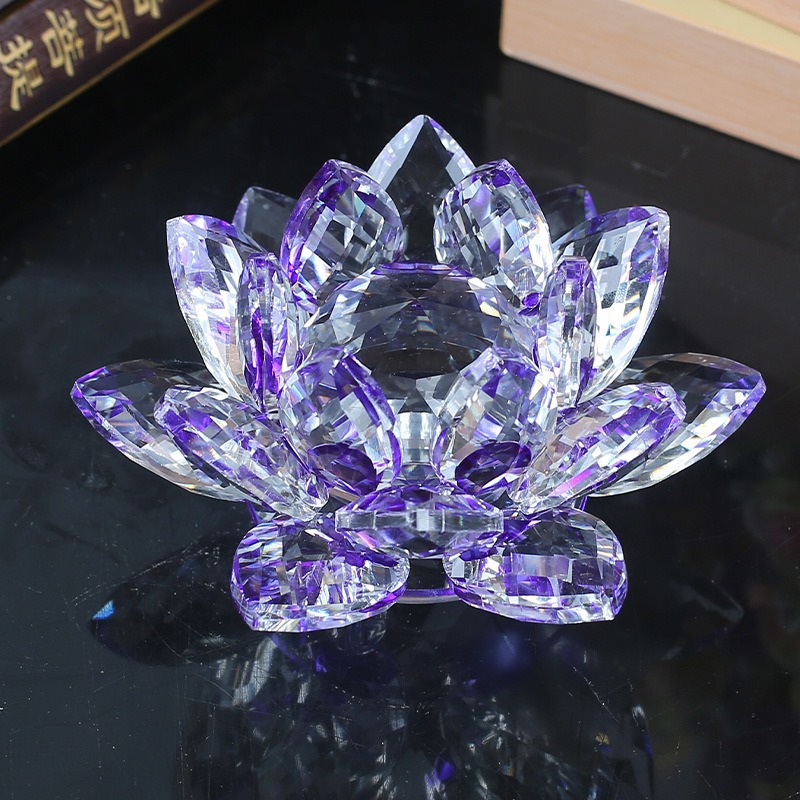 Estatueta de Flor de Lótus de  - Paper Weight Crystal avaliação e preço