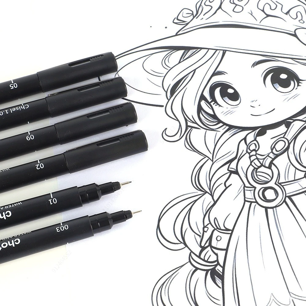 Micro canetas pretas, 15 taman - Correction Pen Fine avaliação e preço