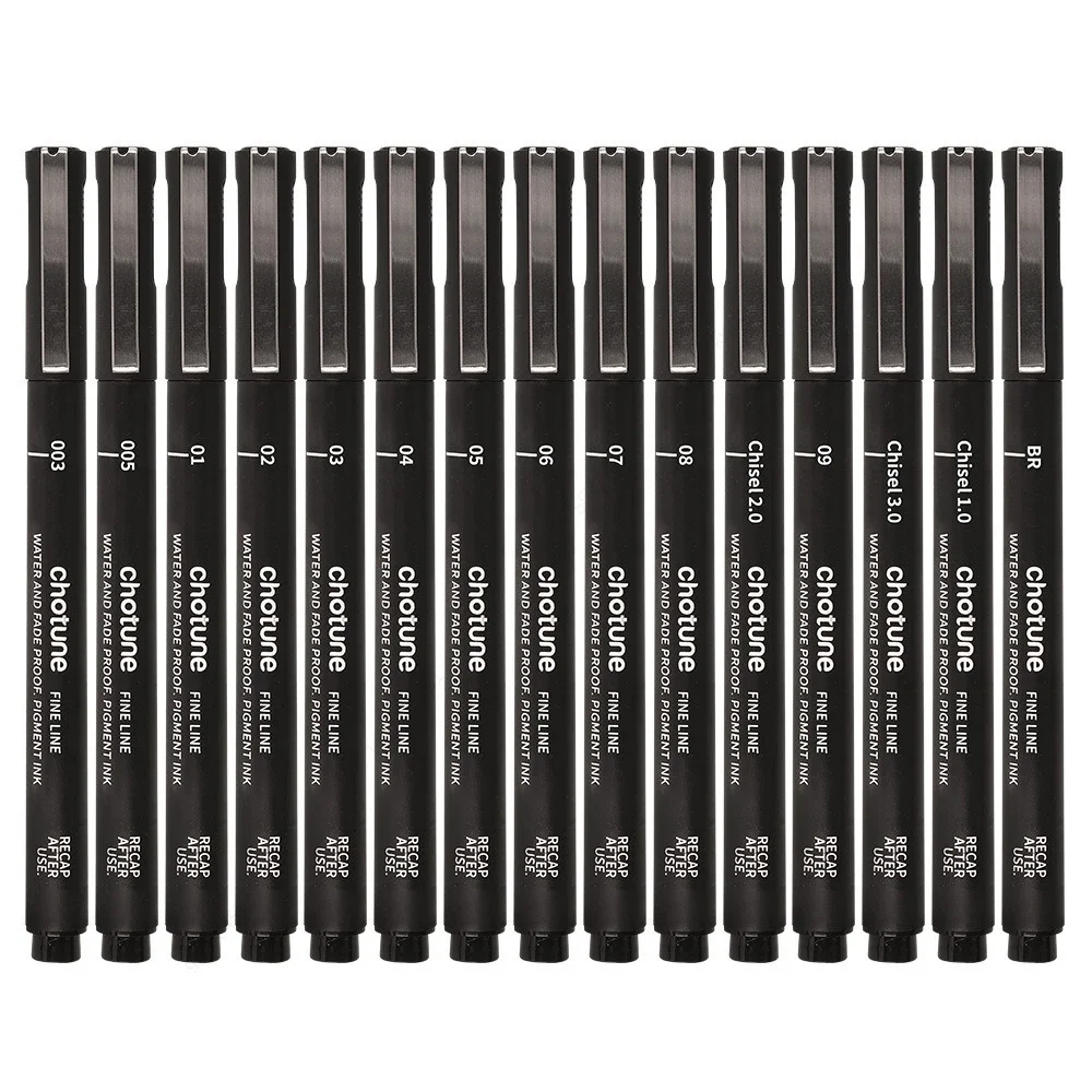 Micro canetas pretas, 15 taman - Correction Pen Fine avaliação e preço