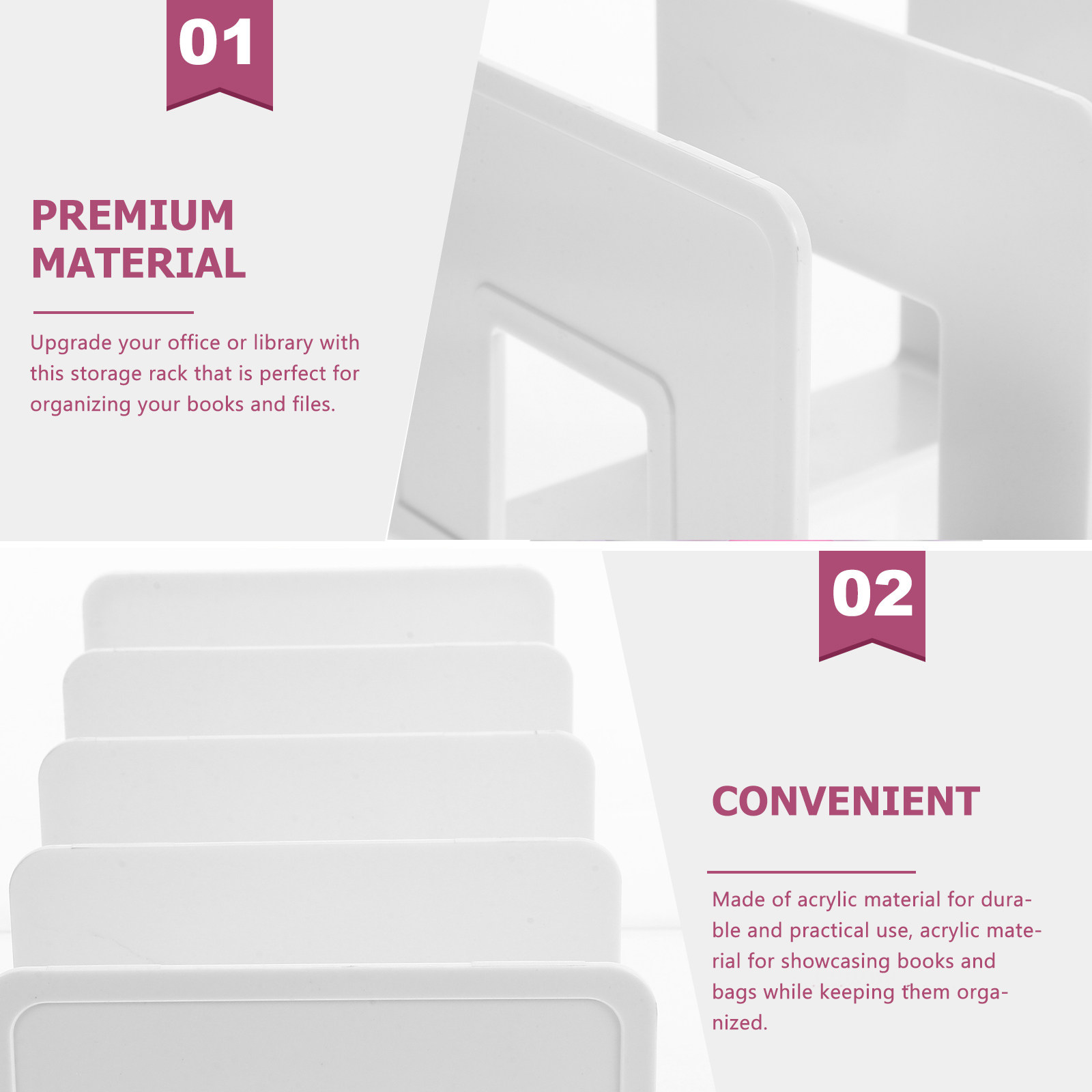 Suporte de Arquivos de Acrílic - Magazine Holder Rack avaliação e preço